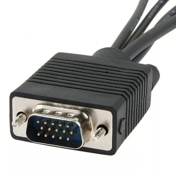 Audio Jack Adapter VGA SVGA to S-Video 3 RCA AV Adapter Converter Cable. This Au - Picture 3 of 3